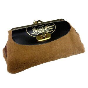 Vintage 1970s–80s Australian Kangaroo Fur & Leather Coin Purse – Lispeer Trading